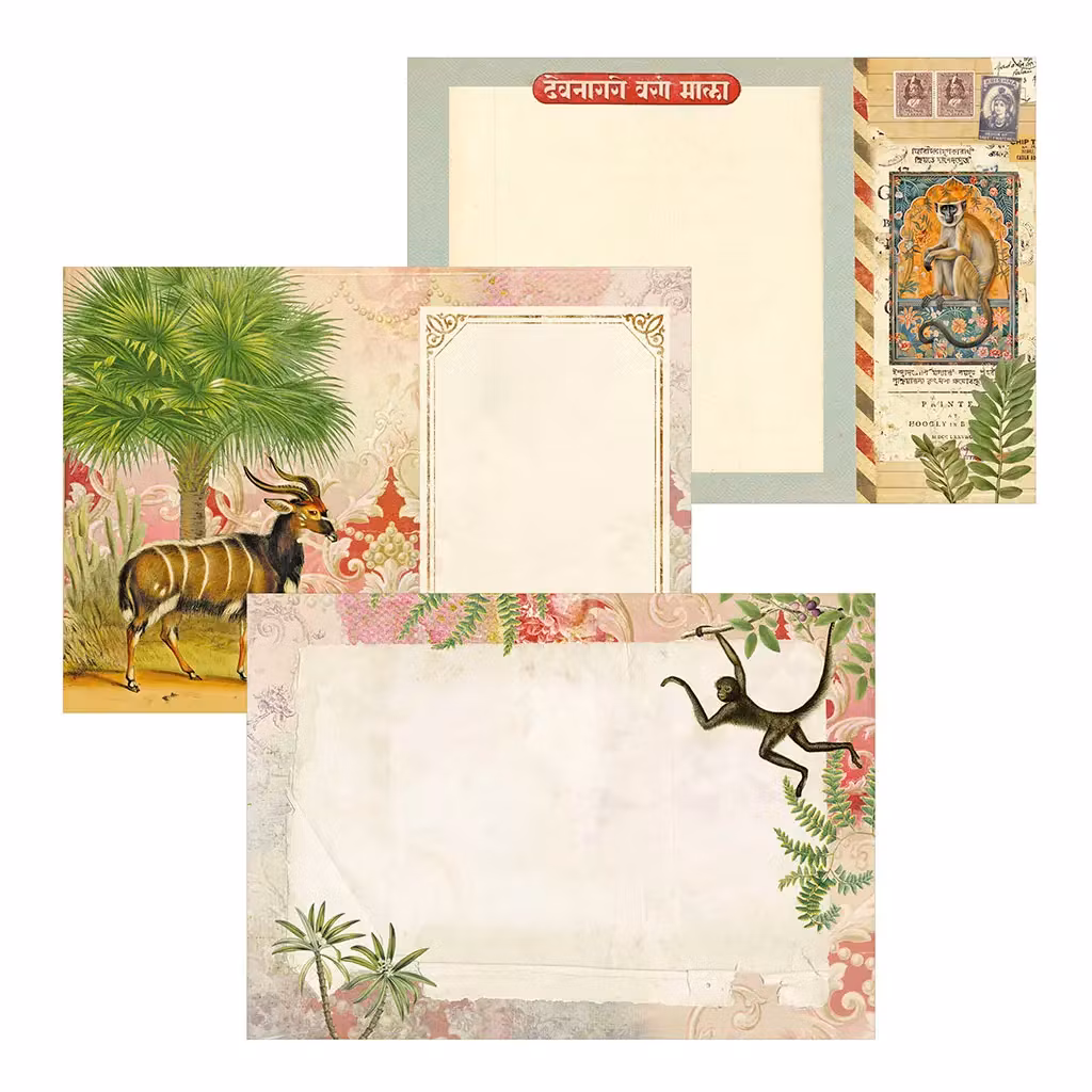 Vacker Anteckningsbok - Tigern (liggande A5)