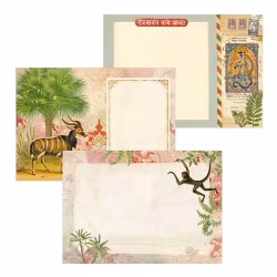 Vacker Anteckningsbok - Tigern (liggande A5)