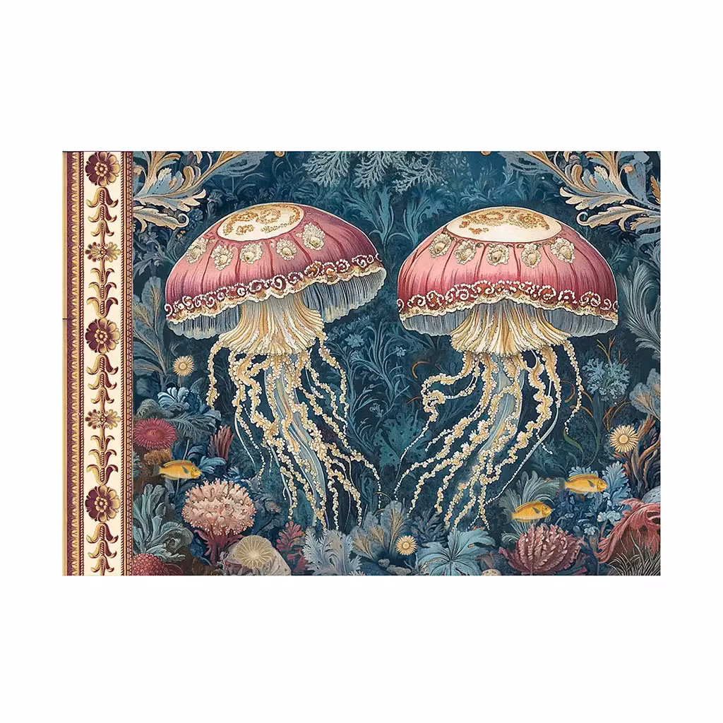 Vacker Anteckningsbok - Maneter (liggande A5)