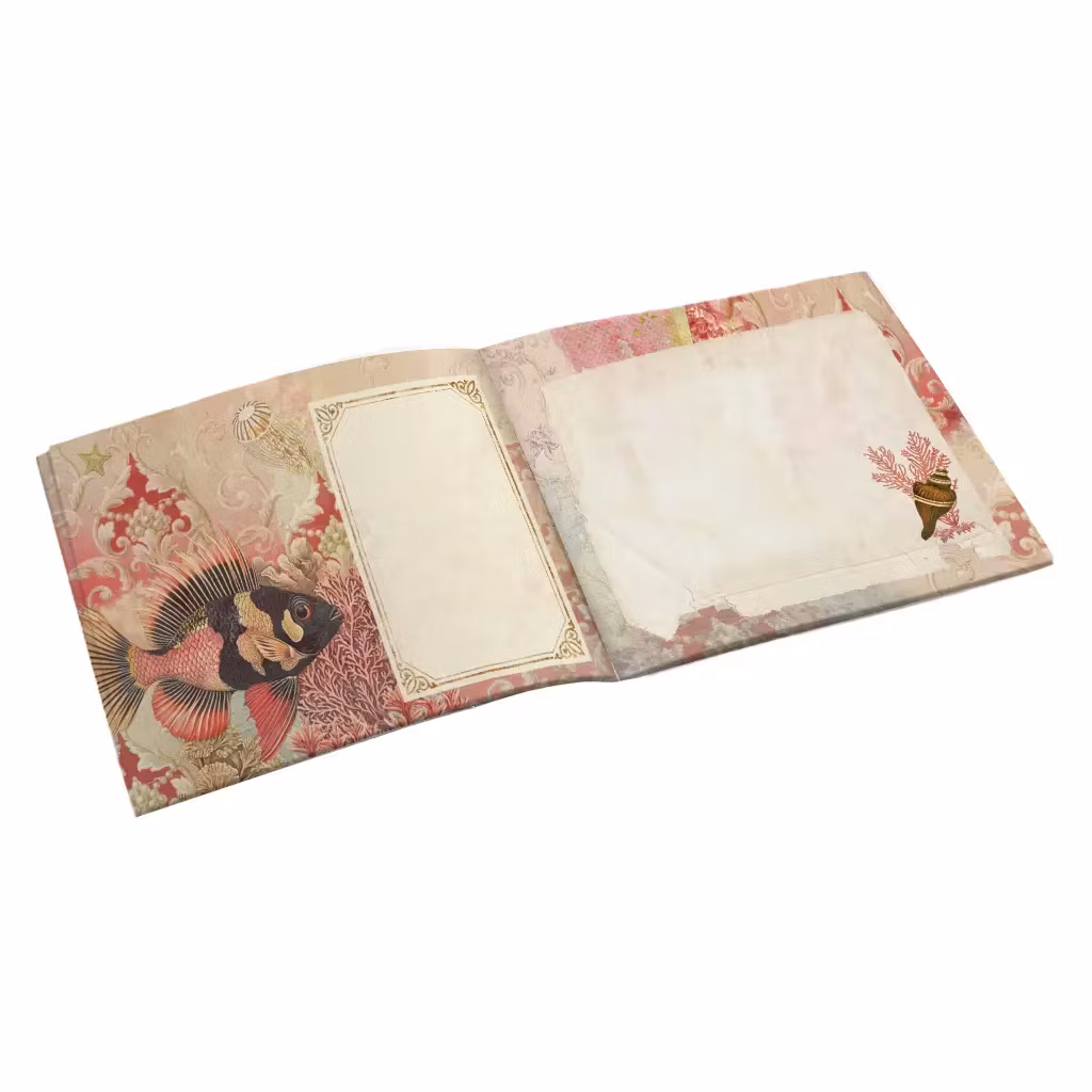 Vacker Anteckningsbok - Maneter (liggande A5)