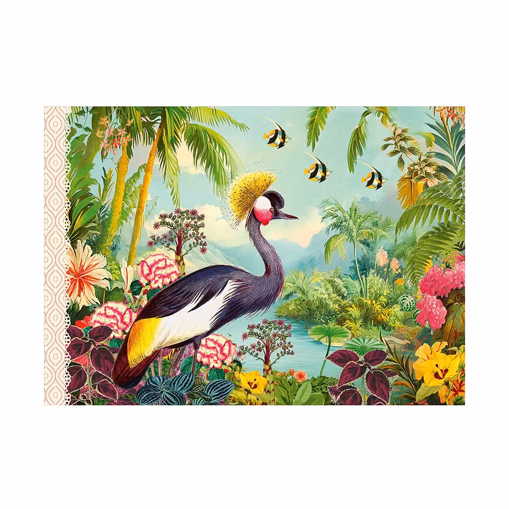 Vacker Anteckningsbok - Exotiska ön (liggande A5)