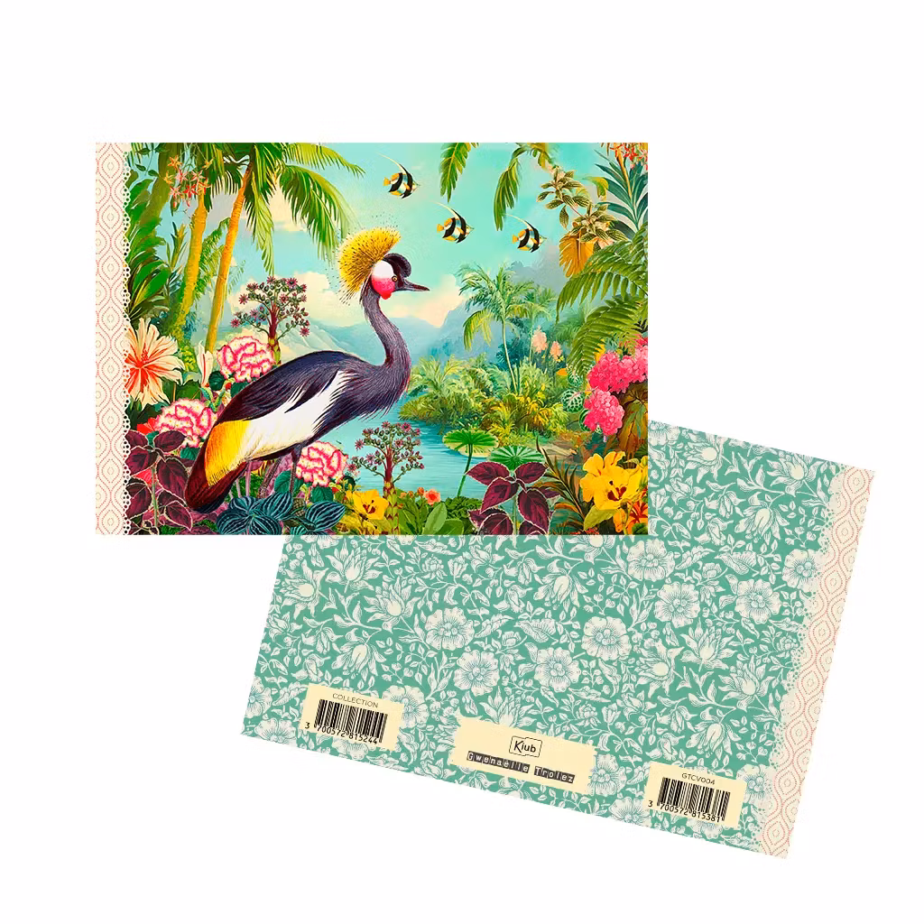 Vacker Anteckningsbok - Exotiska ön (liggande A5)