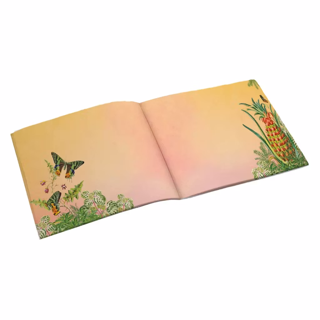 Vacker Anteckningsbok - Exotiska ön (liggande A5)