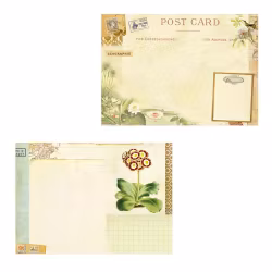 Vacker Anteckningsbok - Bon Voyage (liggande A5)