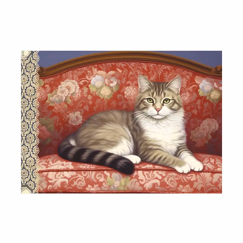 Vacker Anteckningsbok - Katten (liggande A5)