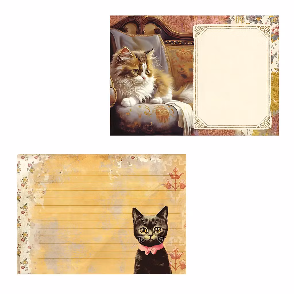 Vacker Anteckningsbok - Katten (liggande A5)