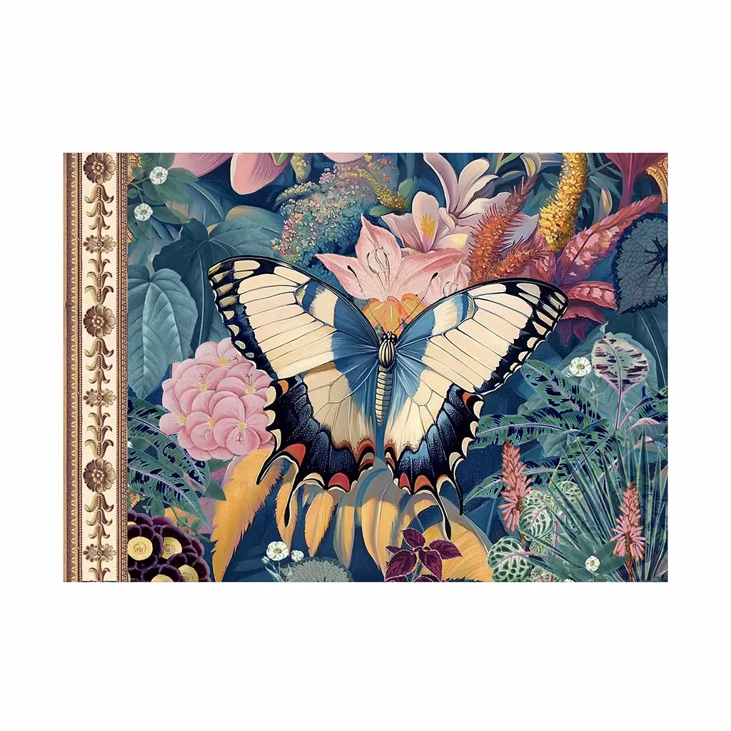 Vacker Anteckningsbok - Fjärilen (liggande A5)