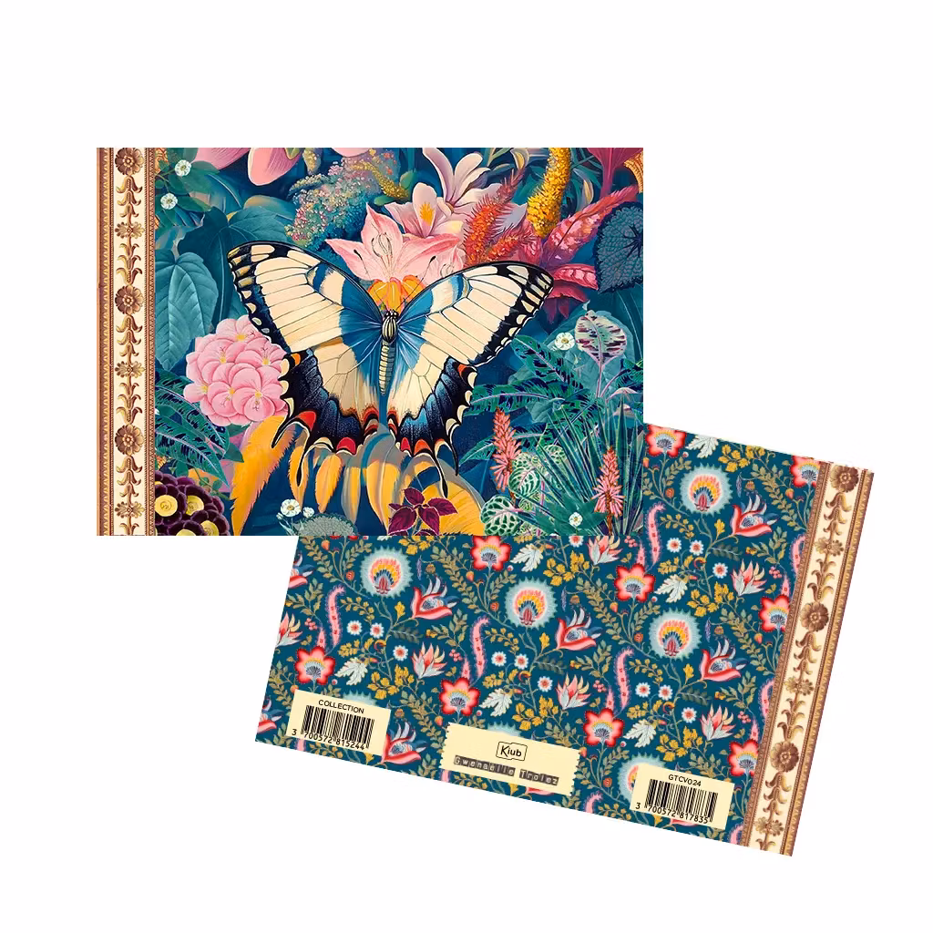 Vacker Anteckningsbok - Fjärilen (liggande A5)