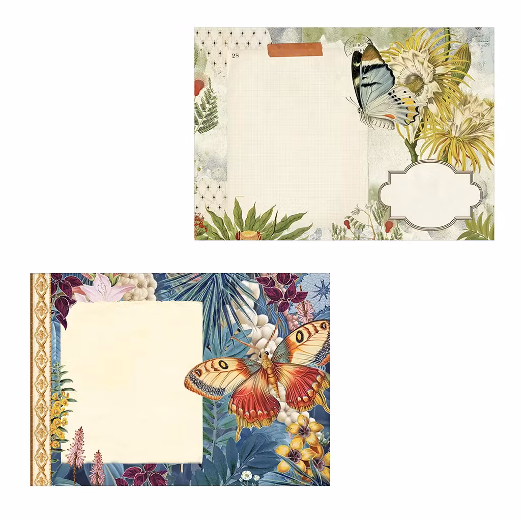 Vacker Anteckningsbok - Fjärilen (liggande A5)