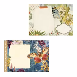 Vacker Anteckningsbok - Fjärilen (liggande A5)