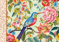 Vacker Anteckningsbok - Kollibrin (liggande A5)