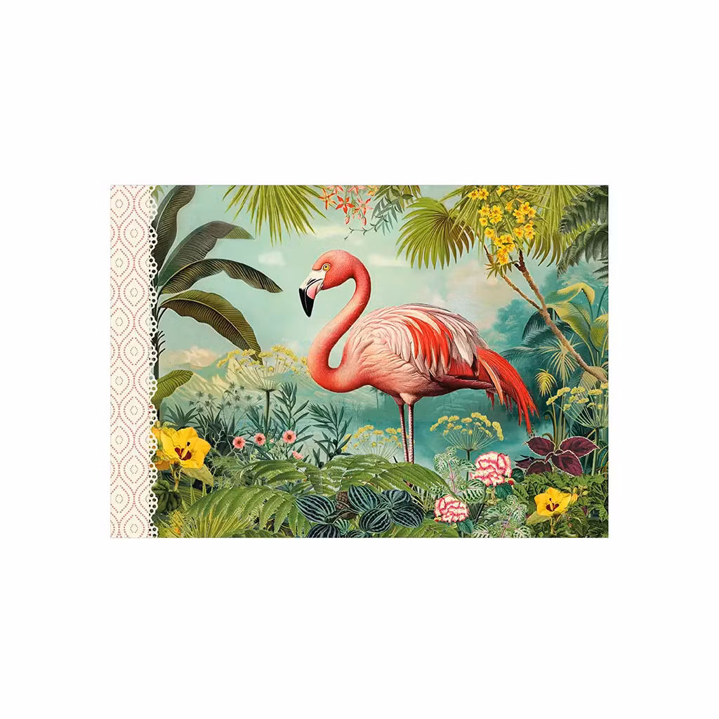 Liten anteckningsbok - Flamingon (A6)