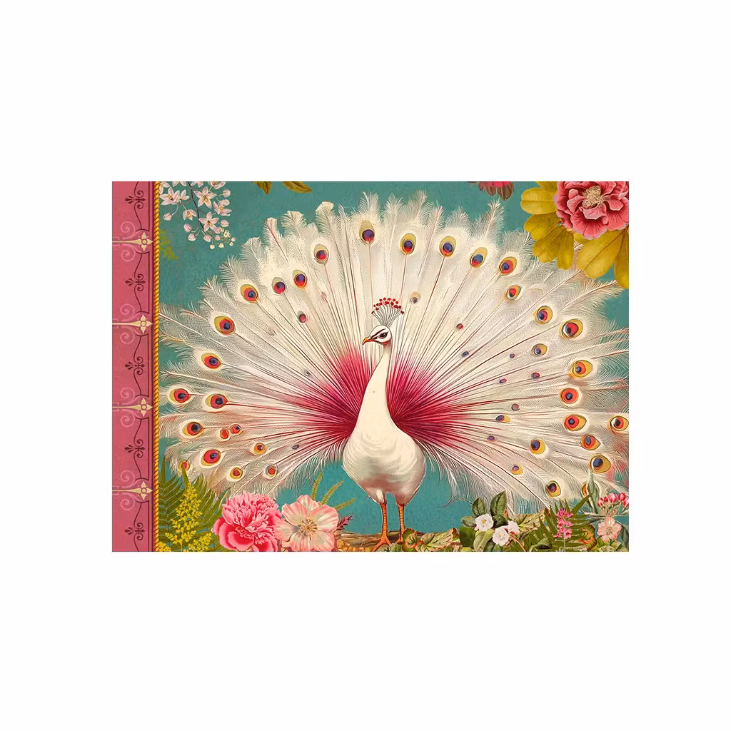 Liten anteckningsbok - Påfågeln (A6)