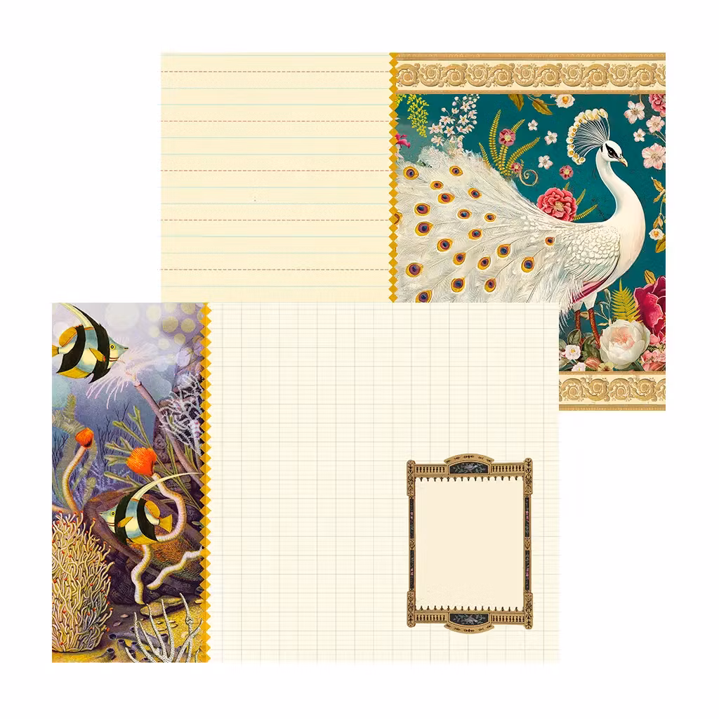 Liten anteckningsbok - Påfågeln (A6)