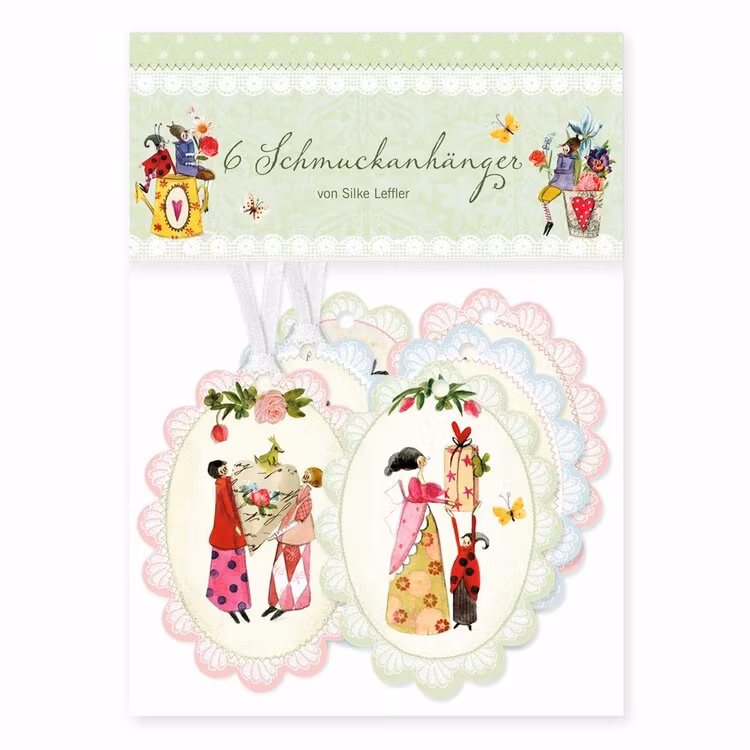 Presenttaggar - Blommor och blad