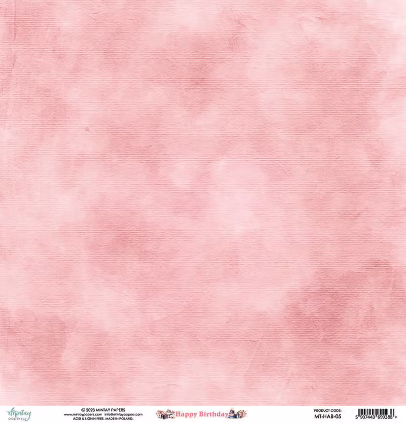 Vackra pysselpapper - Happy Birthday (24 ark) 15 x 15 cm