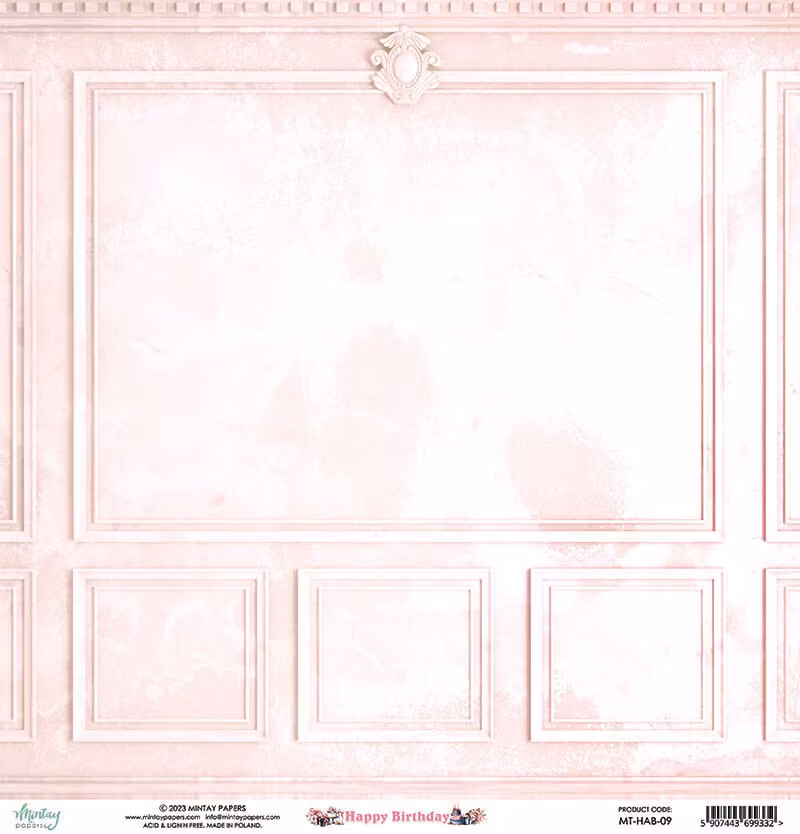 Vackra pysselpapper - Happy Birthday (24 ark) 15 x 15 cm