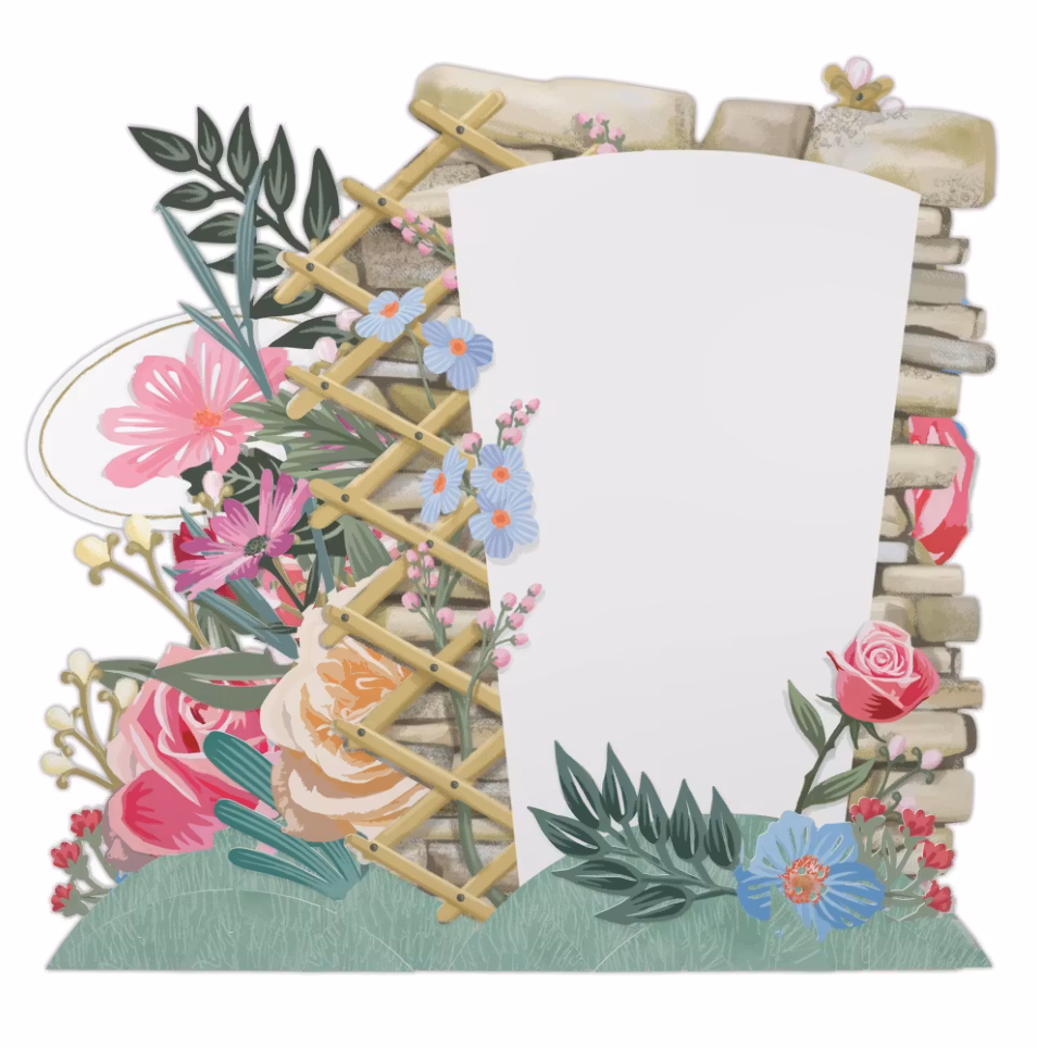 Magiskt gratulationskort - Blomstrande grattis (Fraktfritt)