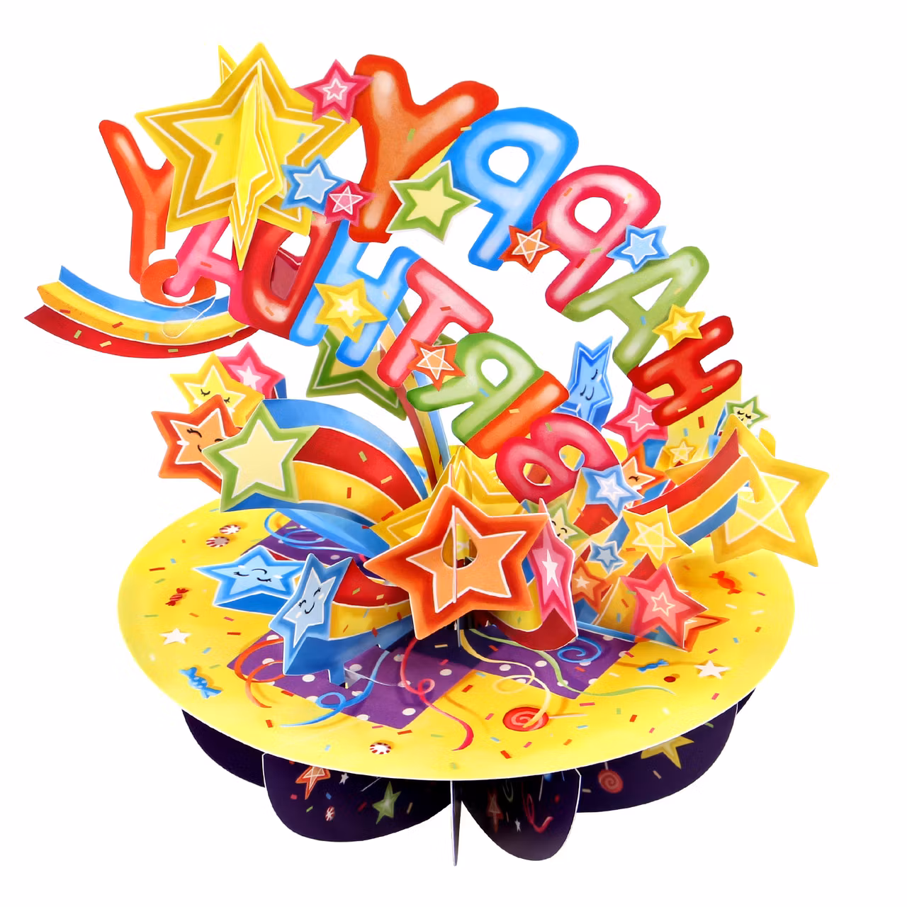 Magiskt gratulationskort - Happy Birthday (Fraktfritt)