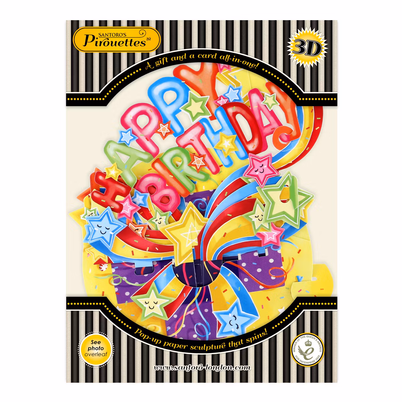 Magiskt gratulationskort - Stjärngrattis (Fraktfritt)