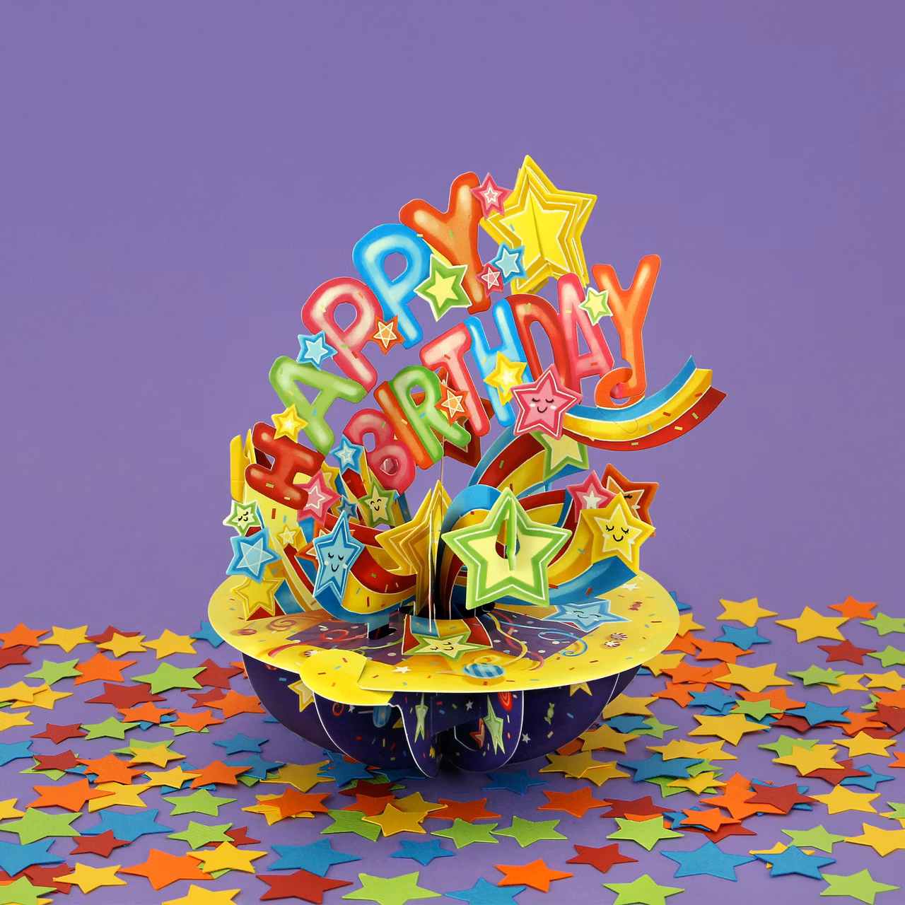 Magiskt gratulationskort - Happy Birthday (Fraktfritt)