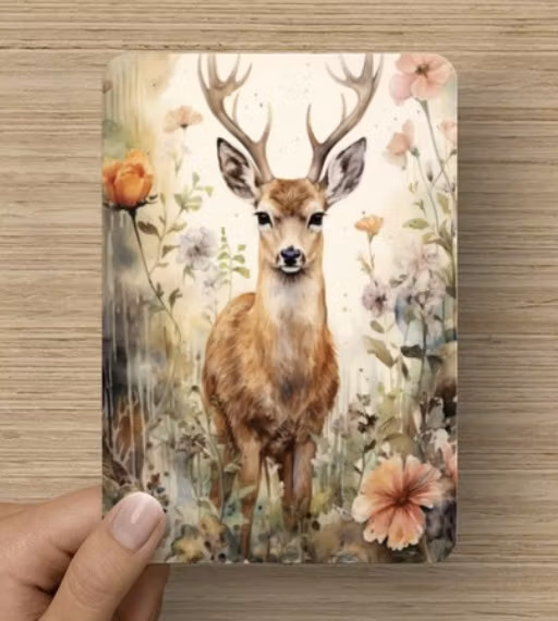 Enkelt kort - Hjorten i gläntan (Fraktfritt)