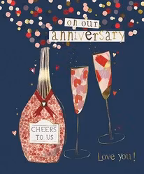 Dubbelt kort med kuvert - Årsdagen (Fraktfritt)