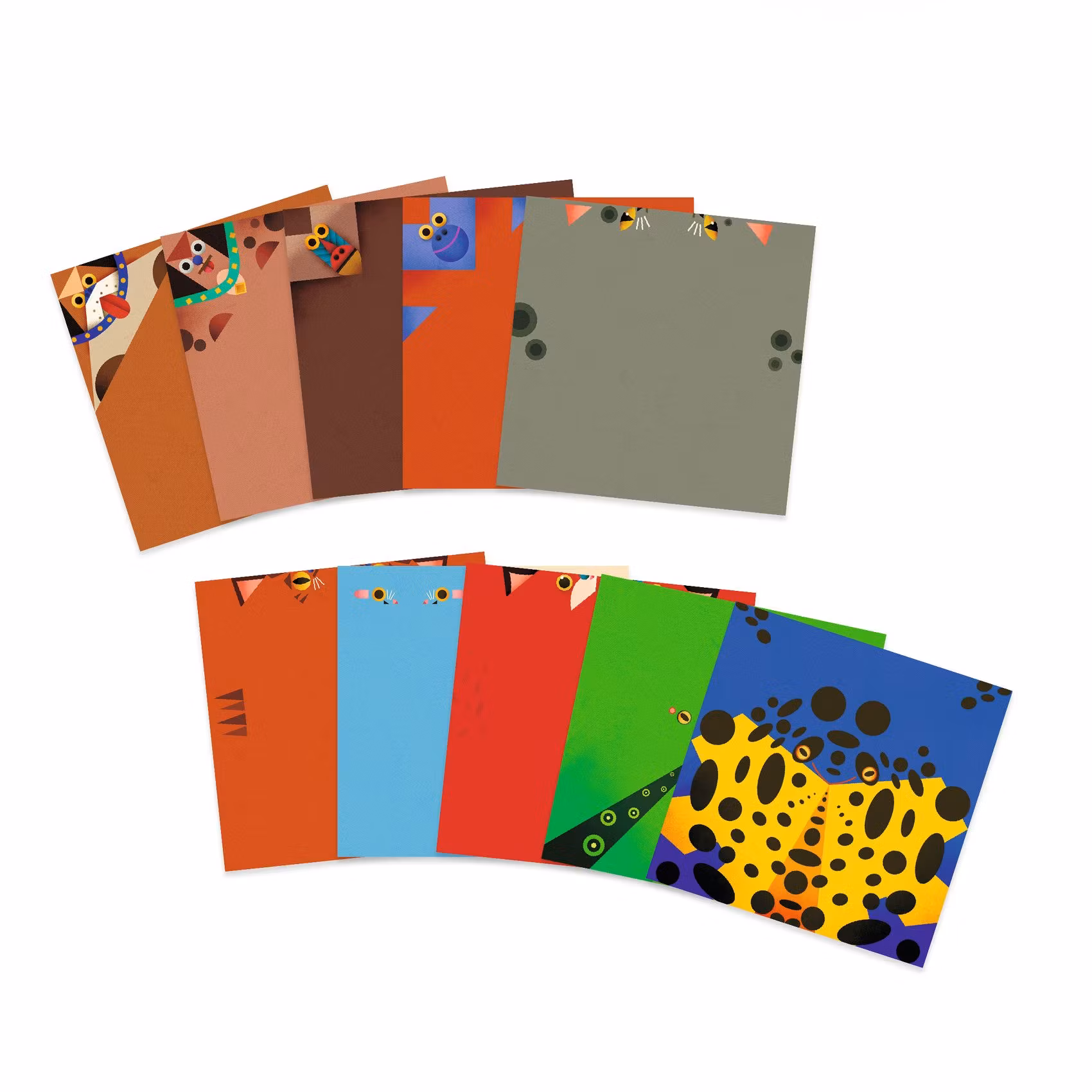 Origami- Hoppande djur