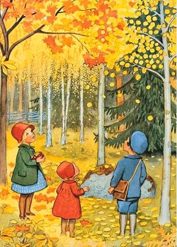 Enkelt kort - Hösten (Fraktfritt)