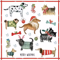 Julhundar - Servetter