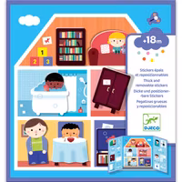 Huset - Återanvändbara klistermärken från Djeco
