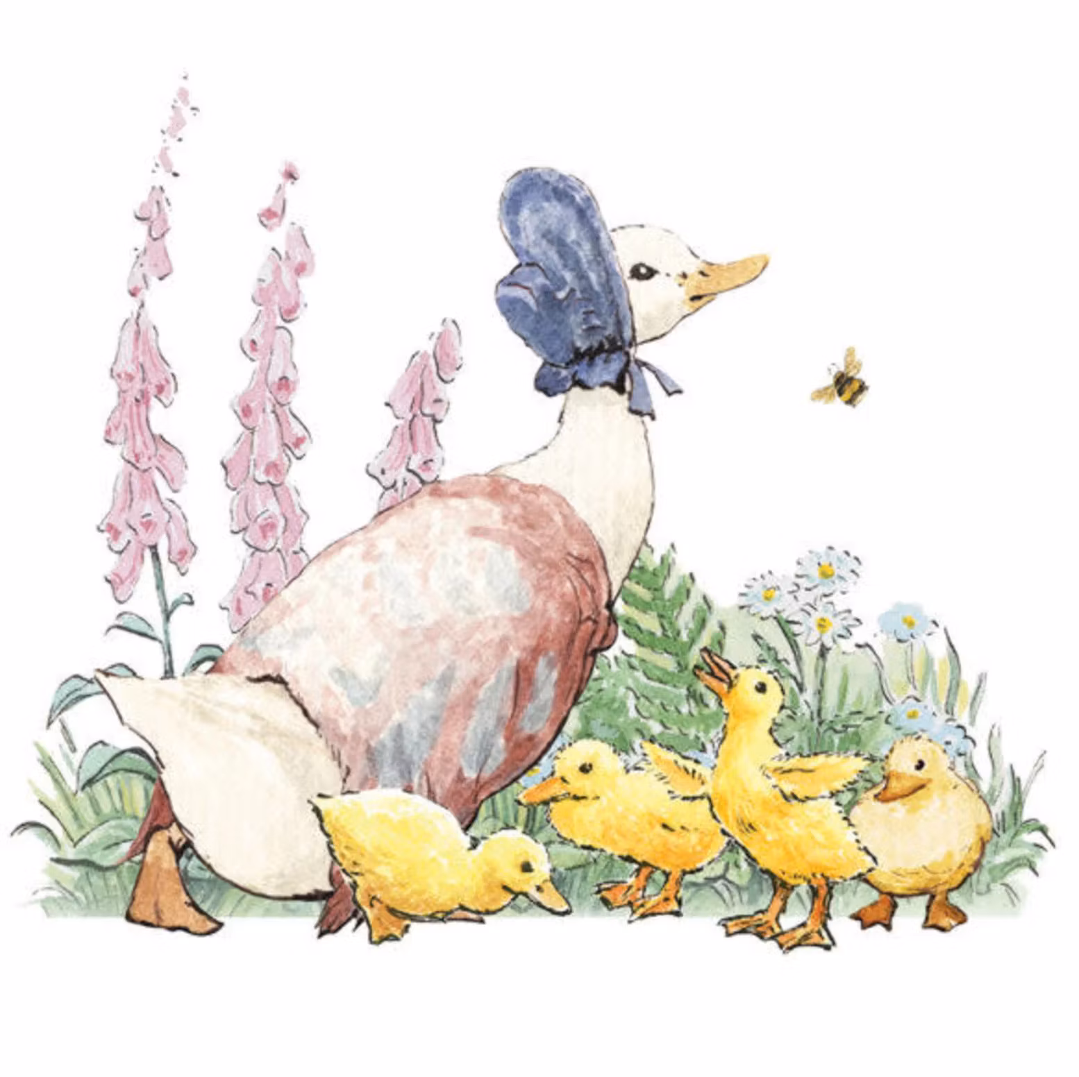 Dubbelt kort med kuvert - Mamma Anka (Fraktfritt)