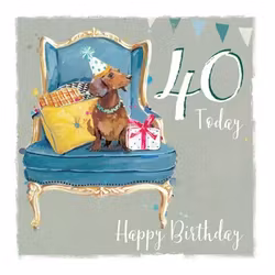 Dubbelt kort med kuvert - Tax att fira 40 år (Fraktfritt)