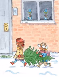 Enkelt julkort - Ibland kommer vintern om natten (Fraktfritt)