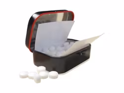 Sockerfria mintpiller i retroaskar (välj själv vilken du vill ha)