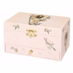 Speldosa och smyckeskrin (lyser i mörkret) - Rosa Blomsterälva