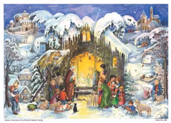 Adventskalender A4 - Frälsaren är född(Fraktfritt)