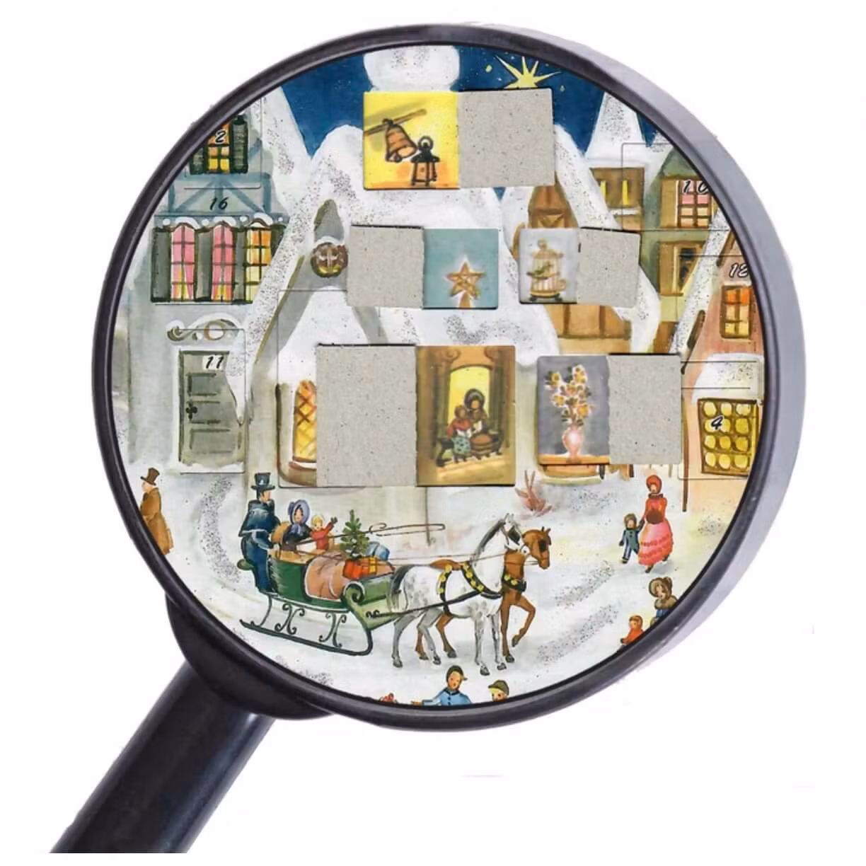 Adventskalender A4 med kuvert - Skridskobana (Fraktfritt)