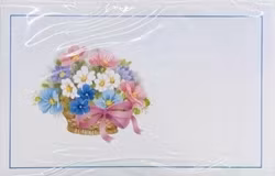 Förpackning med enkla kort med kuvert - Blomsterkorgar (Fraktfritt)