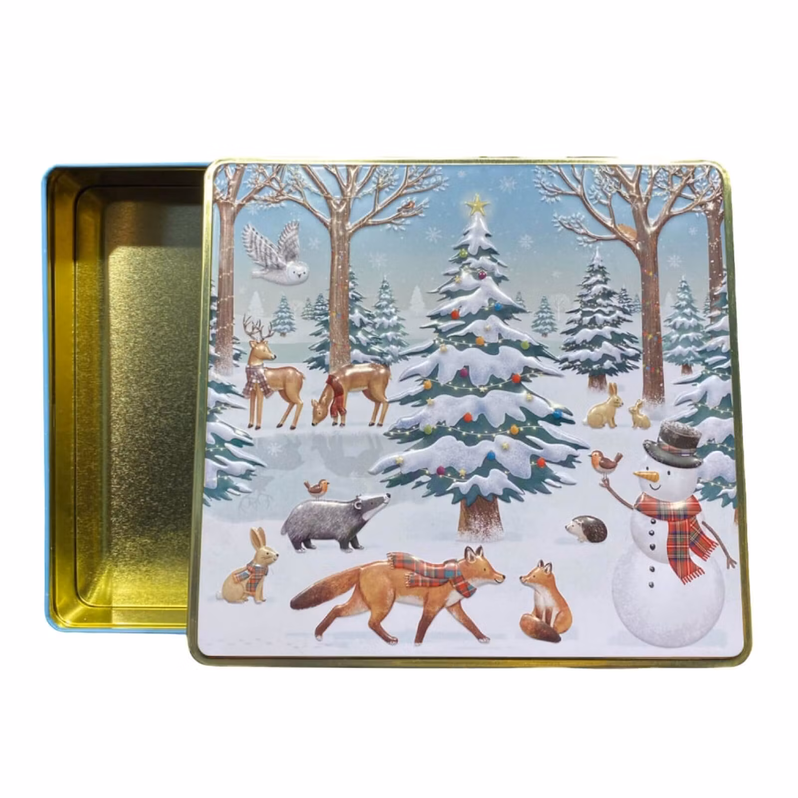 Underbar plåtburk - Vinter djur