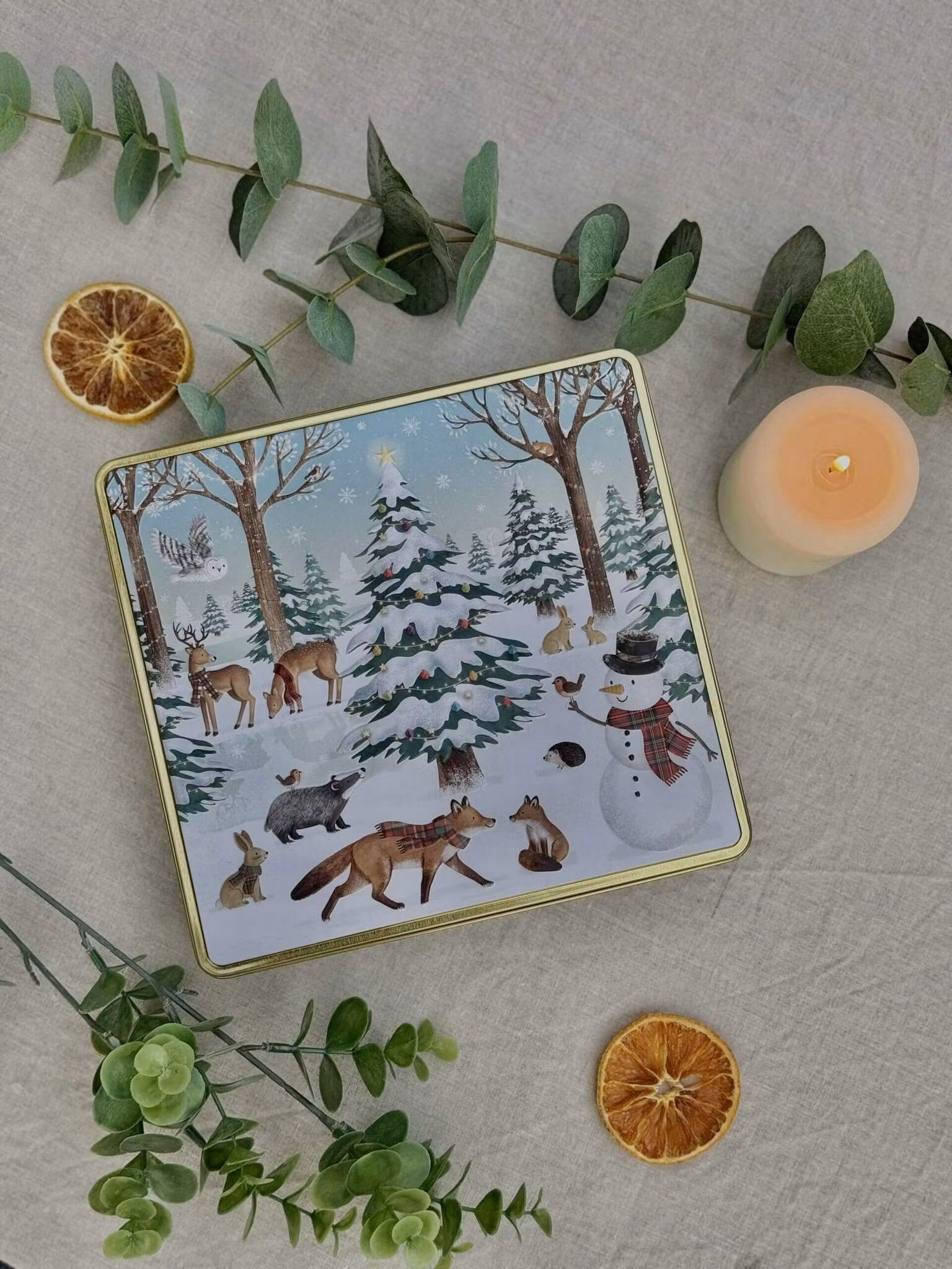 Underbar plåtburk - Vinterdjur