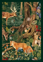 Julkort med kuvert - In i skogen (Fraktfritt)