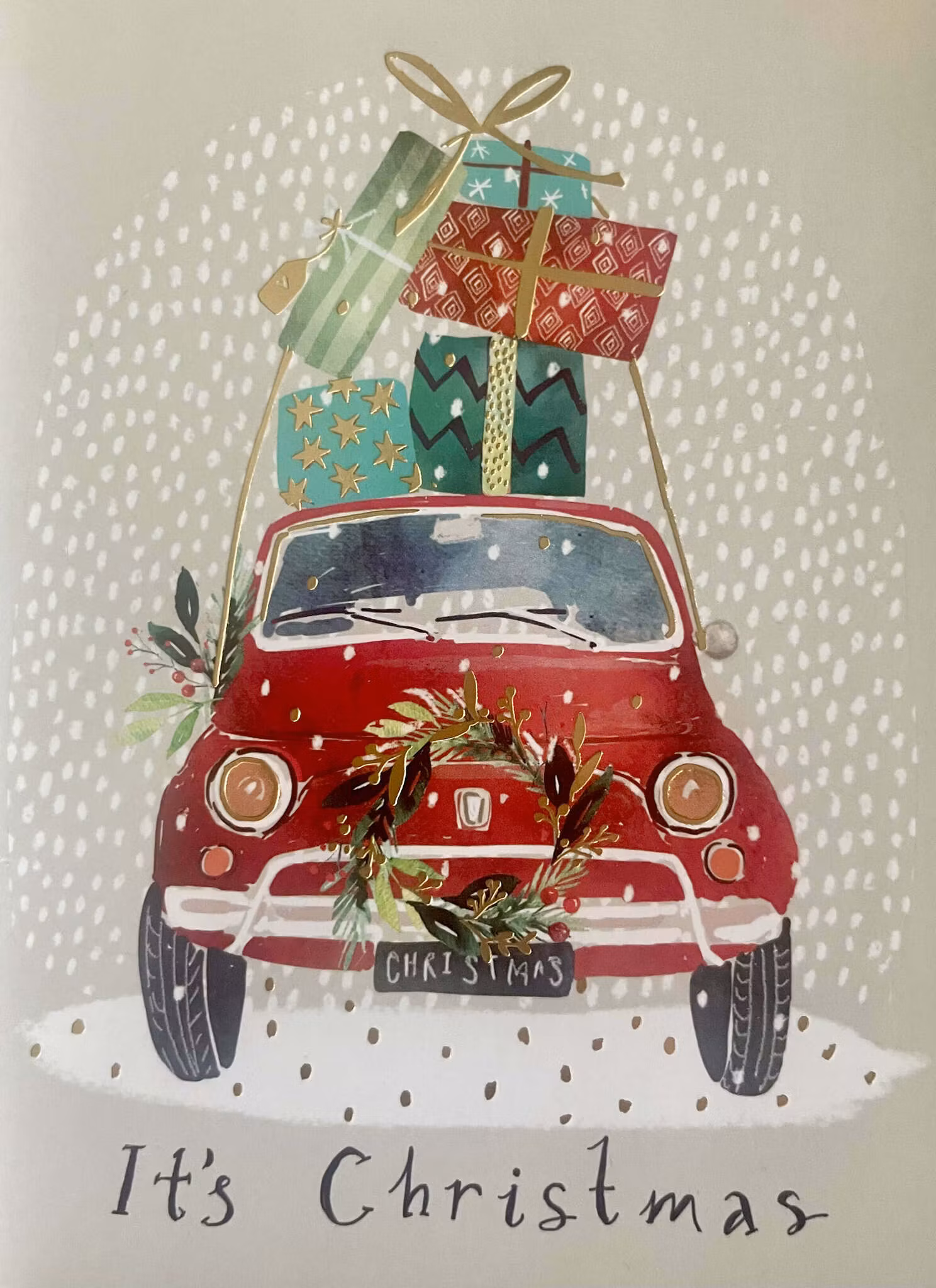 Förpackning med flera julkort med kuvert (8 kort) - Its christmas