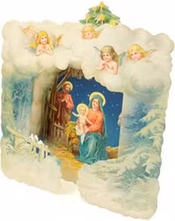 Utvikbart kort med kuvert - Jesus i Marias famn (Fraktfritt)