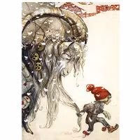 Enkelt Kort - Julkort - Julbocken (Fraktfritt)