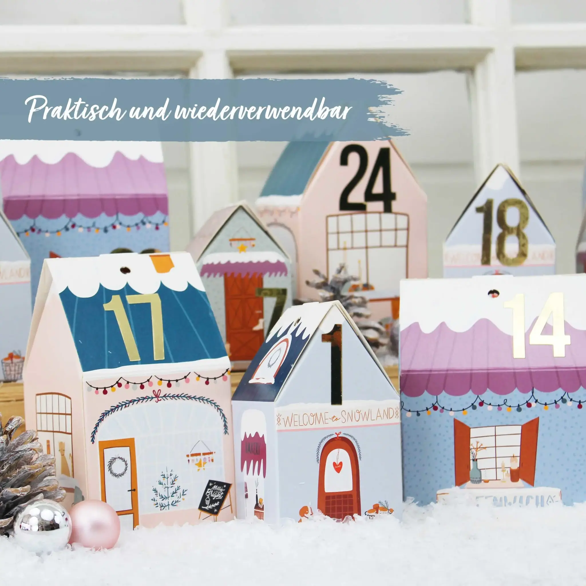 Adventskalenderhus som du fyller själv - Julbyn