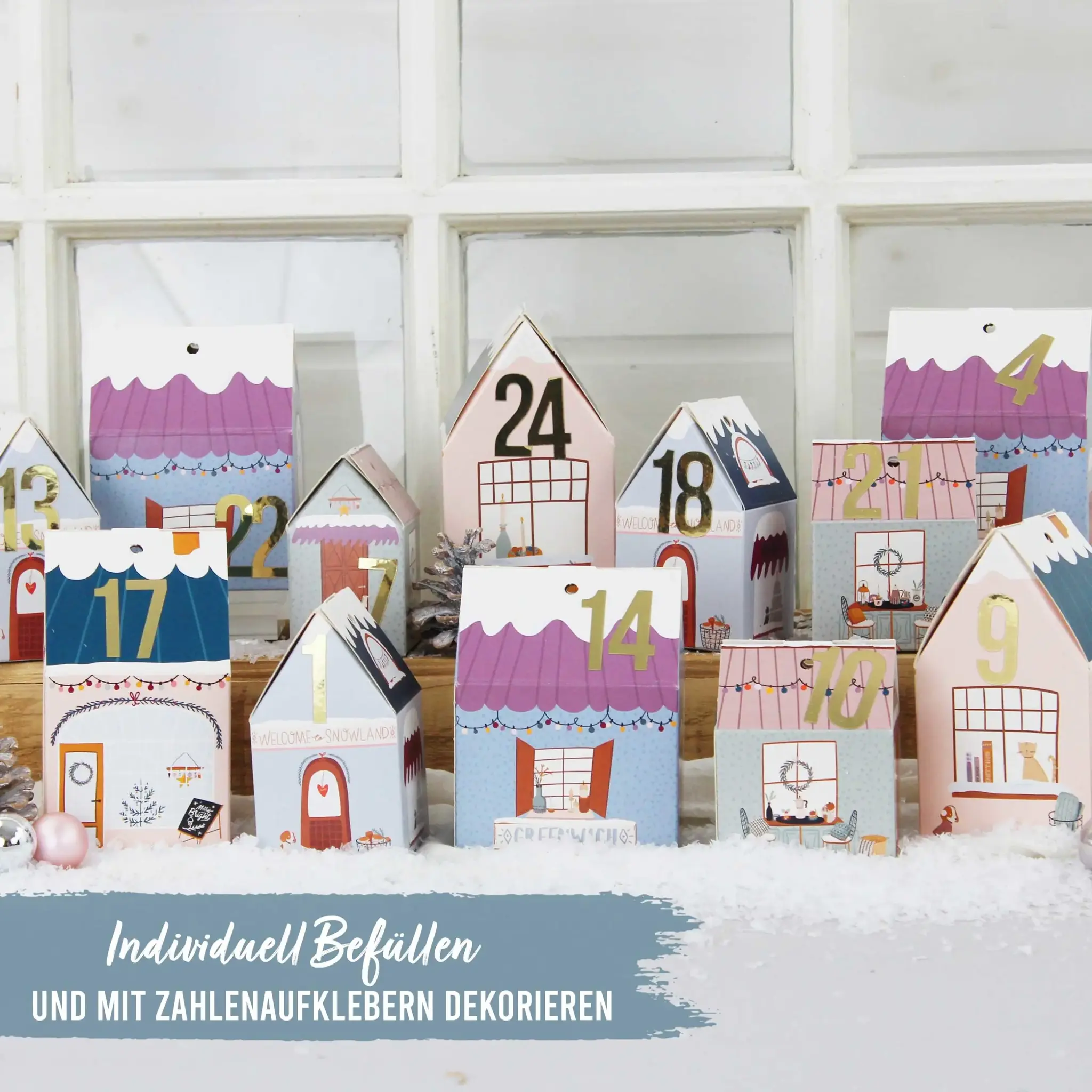 Adventskalenderhus som du fyller själv - Julbyn