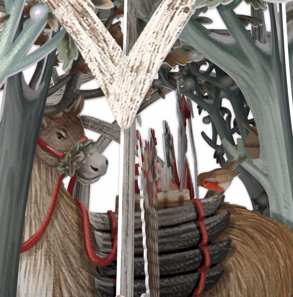 Magiskt julkort - Julens lykta (Fraktfritt)