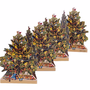 Pappersrad - Små julgranar (Fraktfritt)