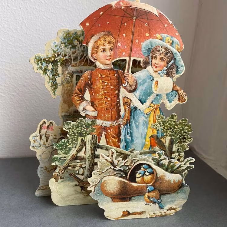 Utvikbart kort med kuvert - Paraply (Fraktfritt)